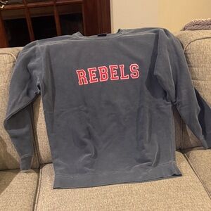 Comfort Colors Rebels Blue Crewneck Sweater